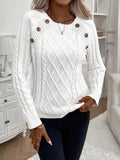 Betsy™ | Button-Detail Cable Jumper