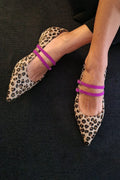 Alice | Leopard-Print Strap Flats