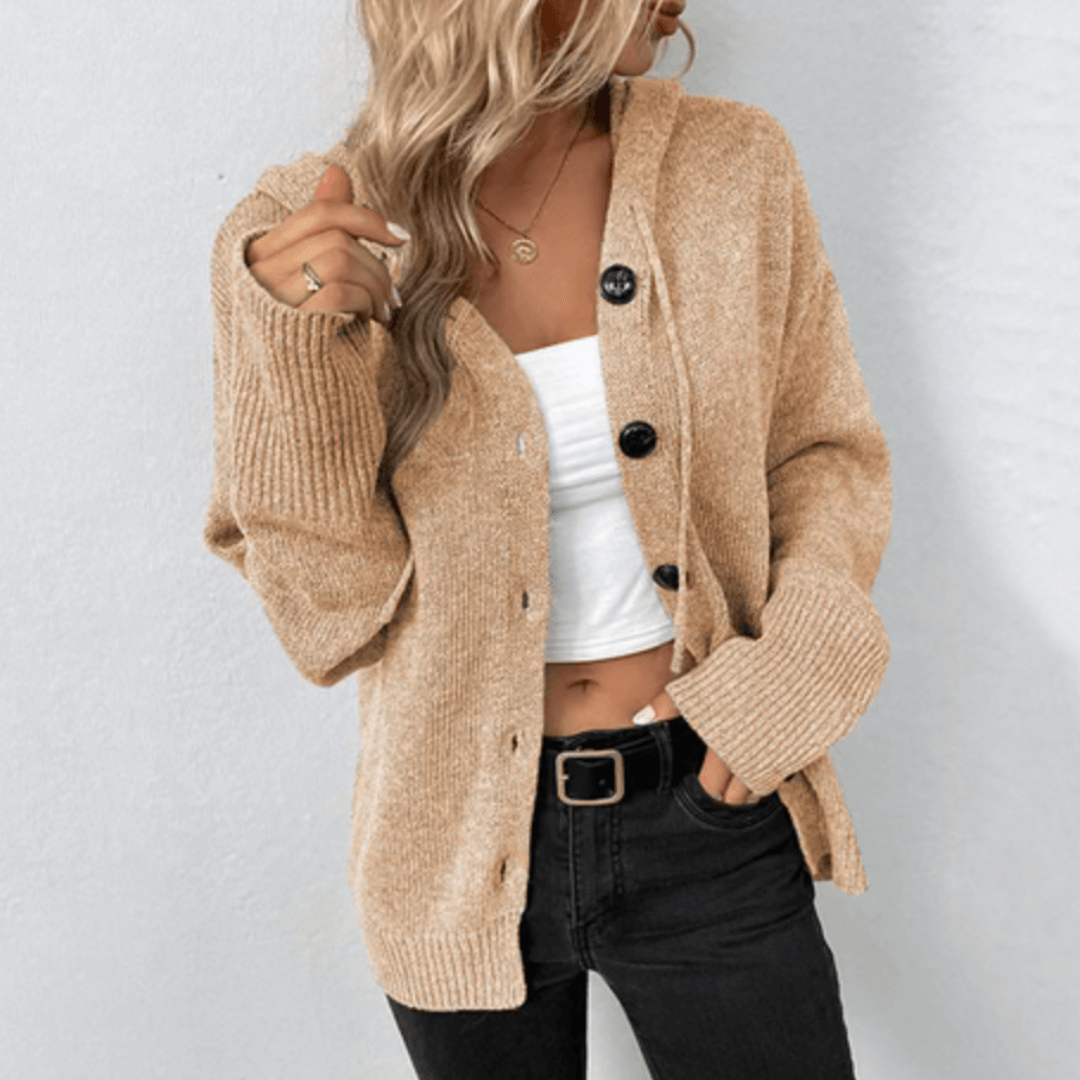 Brittan - Knitted Cardigan With Buttons